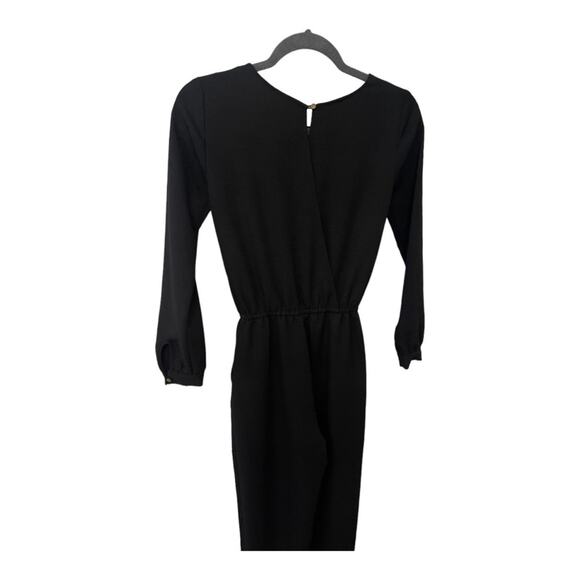 Aritzia Wilfred Dessin Long Sleeve Jumpsuit Tapered Leg Black Womens Size XXS - Picture 7 of 14